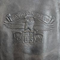 Gilet uomo in pelle stile Harley Davidson