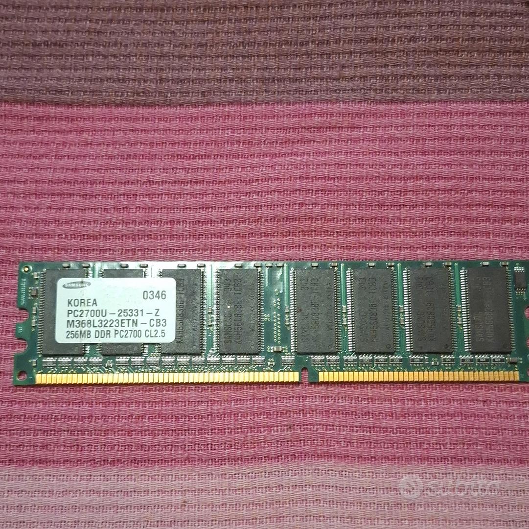 Samsung DDR PC-2700 (DDR-333) 256MB CL2.5 184-Pin - Informatica In