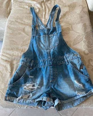Salopette jeans donna taglia M