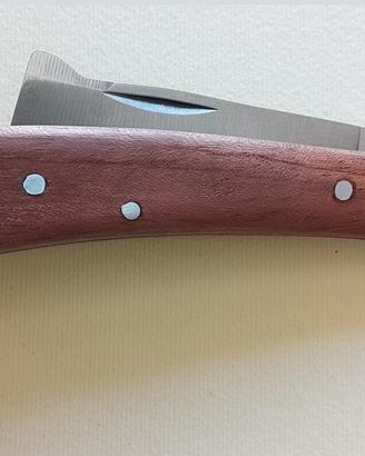 Coltellino da innesto in acciaio e manico in legno
