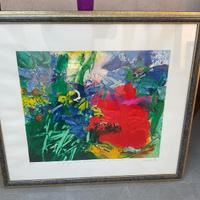 Serigrafia Materica Gianni Borta FIORI 88x78 1993