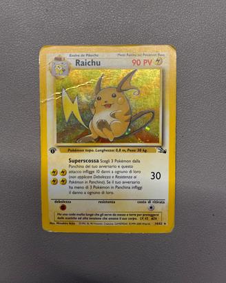 Raichu Holo 14/62 set base