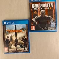 2 giochi per PlayStation 4 Call of Duty, Tom Clanc