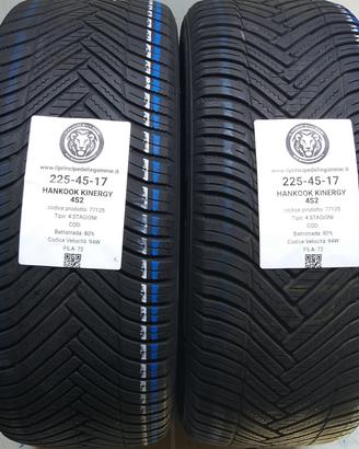 2 GOMME 225 45 17 HANKOOK A77125