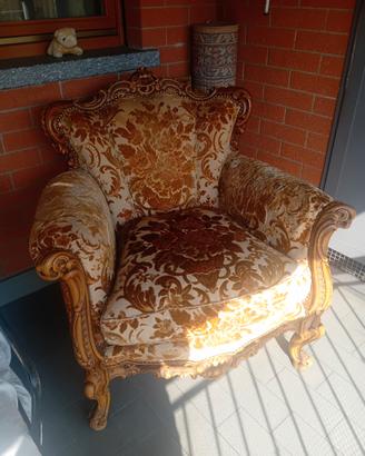 poltrona stile barocco
