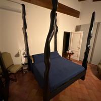 Letto di Fuoco in legno pezzo unico di design