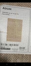 Tappeto adum ikea beige 
