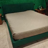 letto matrimoniale in alcantara