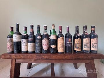 Bottiglie vino varie, chianti classico