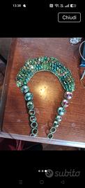 collana cristalli verdi