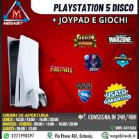 PLAYSTATION 5 DISCO 1TB - 10 Giochi con garanzia