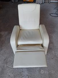 poltrona relax in pelle