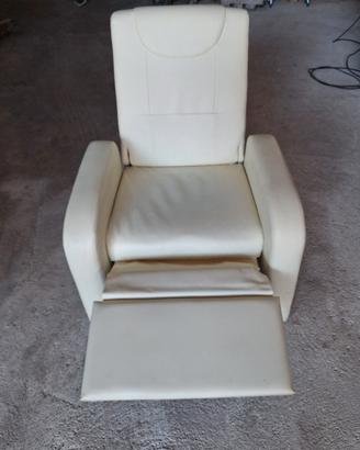 poltrona relax in pelle