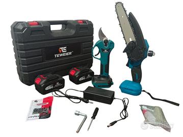 Motosega a batteria+ Forbici a batteria 