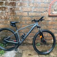 Bici mtb Rockrider EXPLORE 520 grigio-rosso 29"