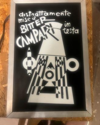 Insegna luminosa Campari distrattamente
