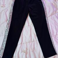 Pantalone imperial nero paillettes