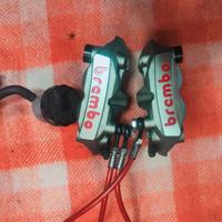 Pinze freno Brembo M4 monoblocco e pompa accossato