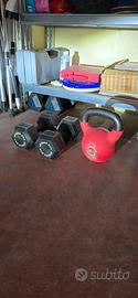 Xenios manubri e Kettlebell 