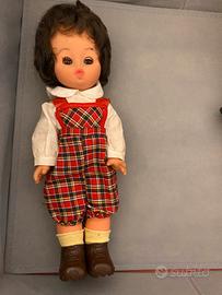 Bambola anni 70 vintage vestiti originali h cm 30