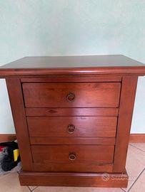 Coppia mobiletti 3 cassetti legno