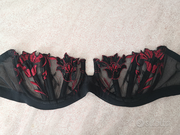 Reggiseno nero/rosso