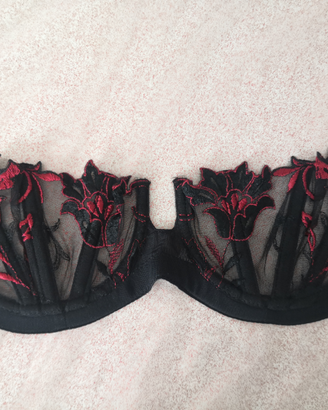 Reggiseno nero/rosso