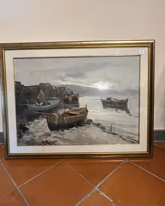 Quadro dipinto a olio “Marina”