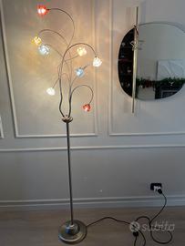 Lampada da terra in vetro colorato - Padana