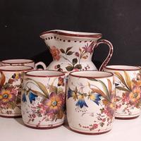 caraffa e boccali in ceramica di Bassano