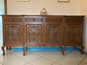 Credenza in legno massello stile Luigi XV