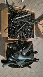 Grucce appendiabiti in plastica, spalle larghe