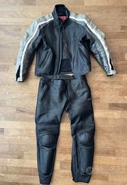 Tuta moto AXO pelle 4 stagioni tg XL 50 + protez.