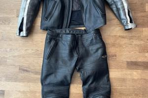 Tuta moto AXO pelle 4 stagioni tg XL 50 + protez.