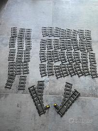 Lego train 9Vlot+2scambi con Scatola e istruzioni