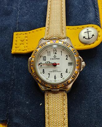 Orologio Calypso Beige/Argento con Astuccio