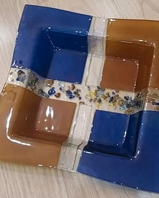 Grande centrotavola in vetro artistico di Murano 