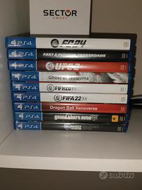 videogiochi PS4 di varia scelta 