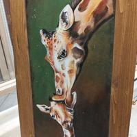 dipinto su tela con supporto in legno