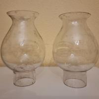 Coppia globi per lampada a petrolio primi 900