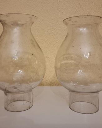 Coppia globi per lampada a petrolio primi 900