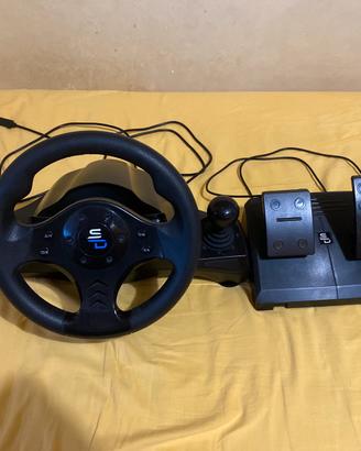 volante e pedali per videogiochi