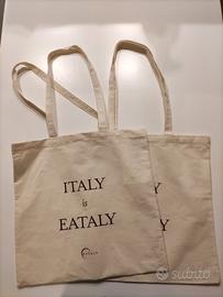 Borsa tote bag cotone Eataly 