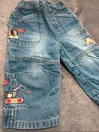 Jeans bimbo cargo 9/12 mesi
