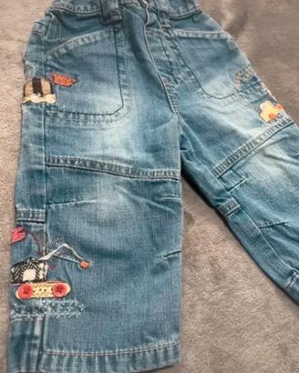 Jeans bimbo cargo 9/12 mesi