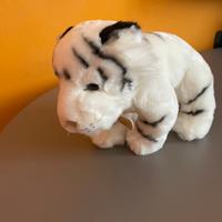 Peluche tigre bianca e nera