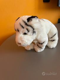 Peluche tigre bianca e nera