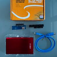 Box esterno per HDD 2.5” SATA -Case USB – Nuovo