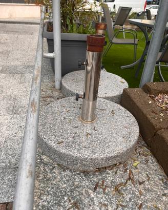 Basi in pietra per ombrelloni