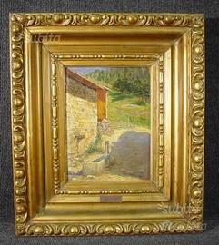 Giacinto Bo olio su cartone